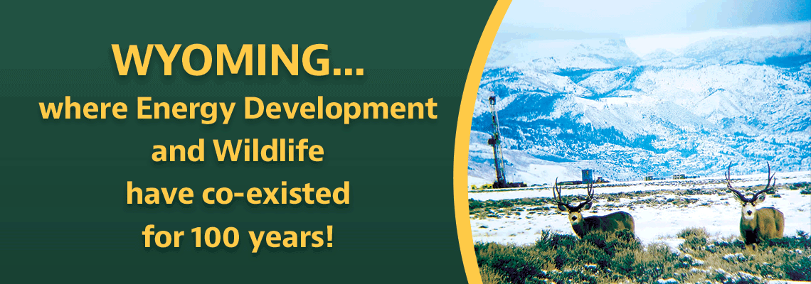 WYOMING... where Energy Development and Wildlife have coexisted for 100 years!